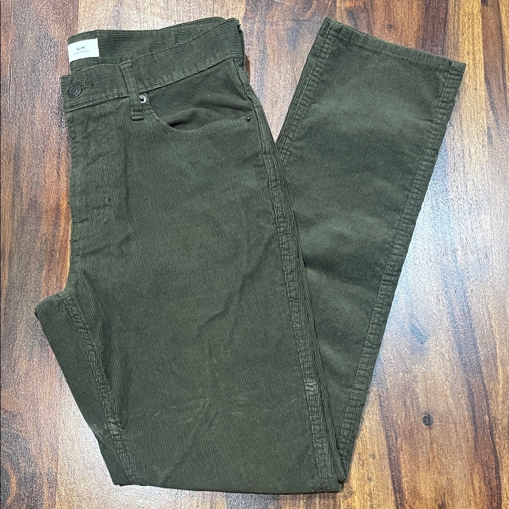 Men's Old Navy slim Greenish brown Corduroy Pants
